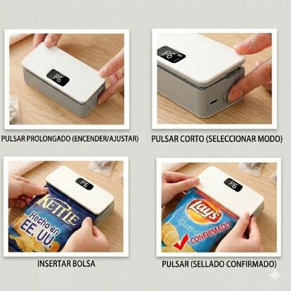 SaveSnack™ Sellador de Bolsas Magnético